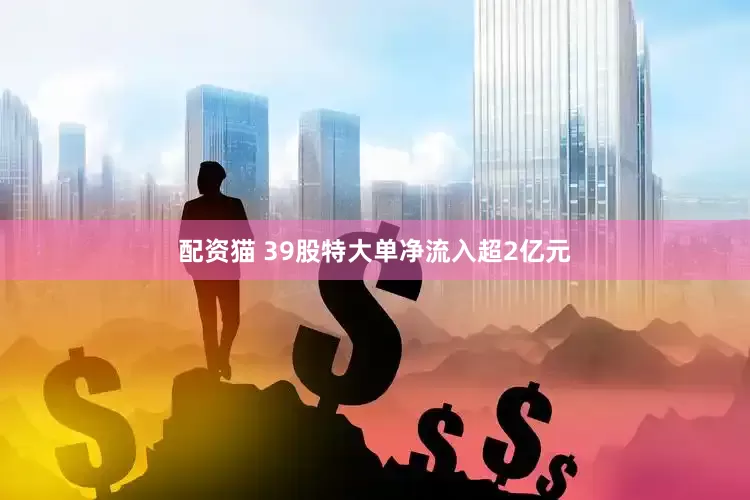 配资猫 39股特大单净流入超2亿元