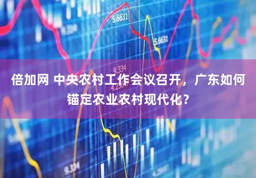 倍加网 中央农村工作会议召开，广东如何锚定农业农村现代化？